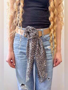 Dylan Designs  Patterned Silk Scarf Belt